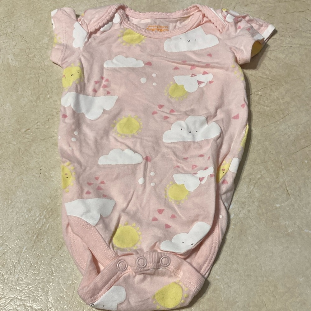 3 months printed onesie